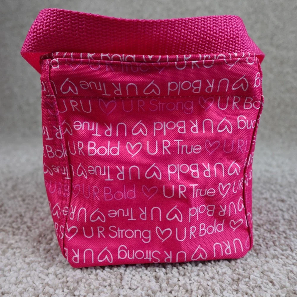 Thirty-One Littles Carry All Caddy U R U Pink Inspirational Mini Storage Tote
